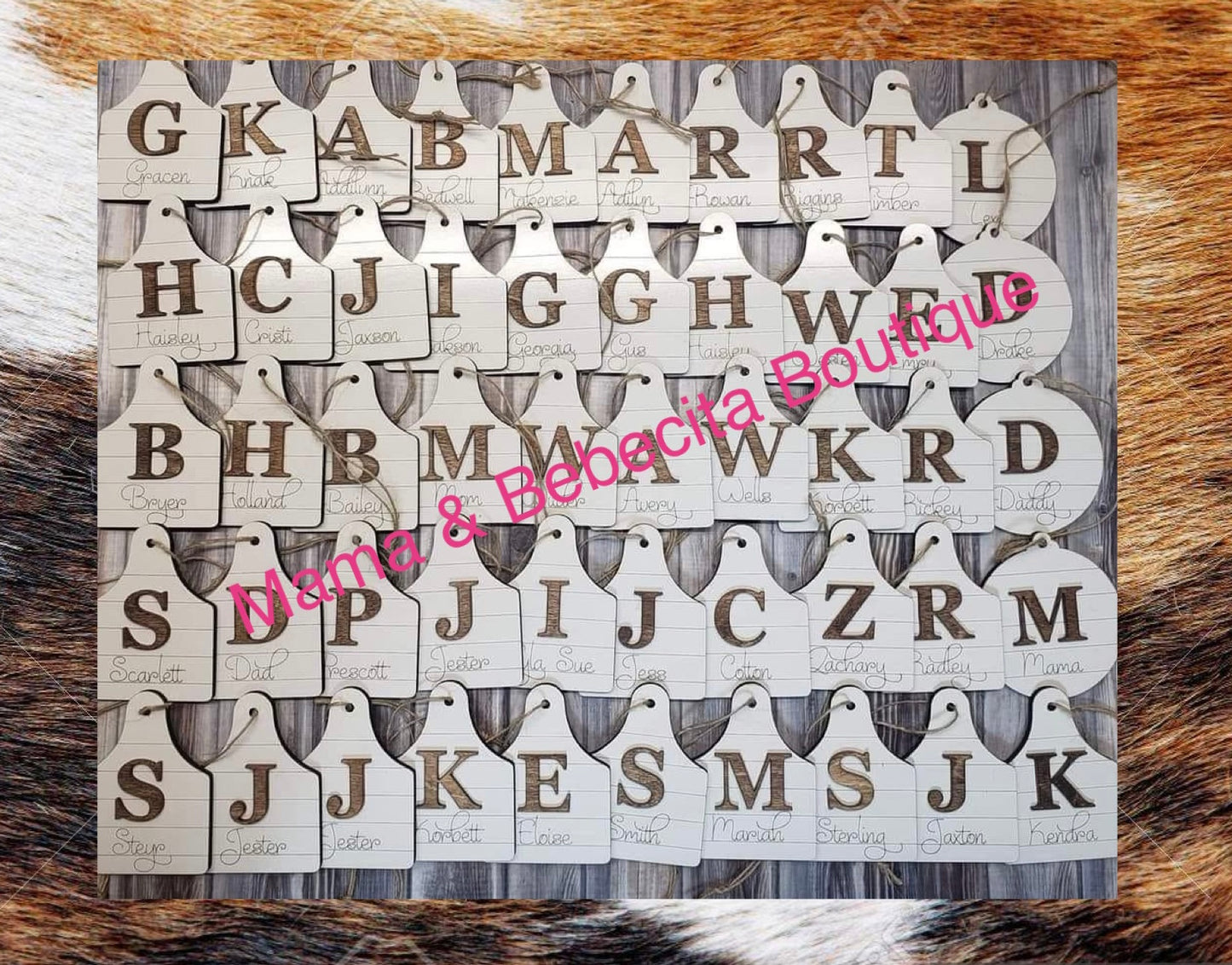 Shiplap Christmas Ornaments - Personalized Custom Order