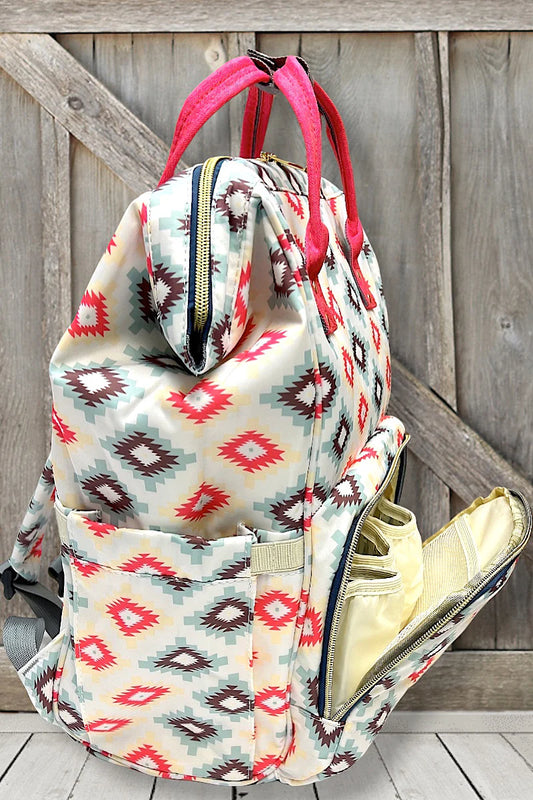 Coral Bottle Insulated Diaper Bag