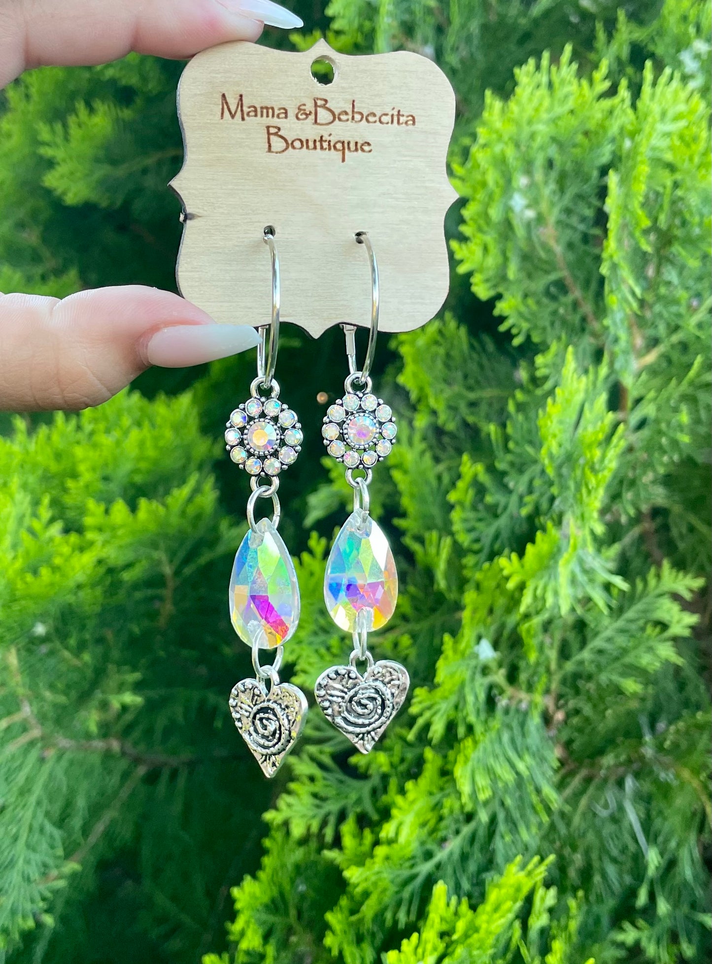 Earrings- AB Heart