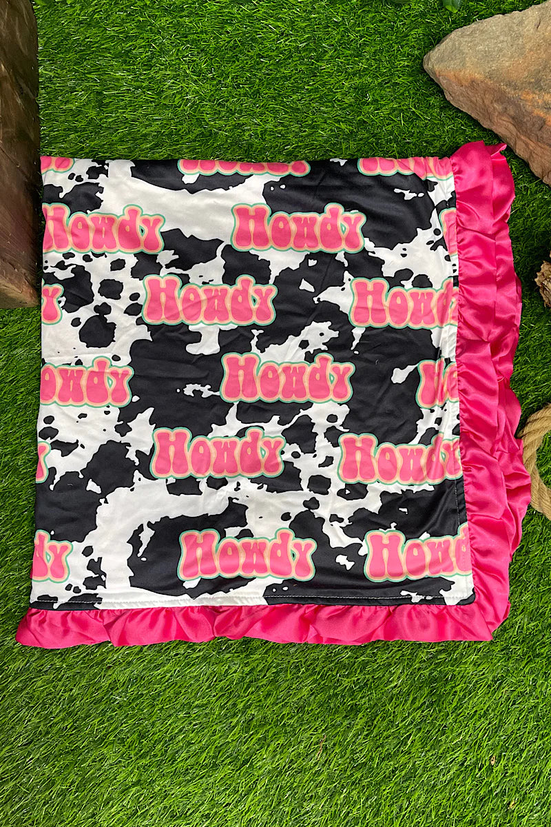 Baby Blanket - Cow Howdy