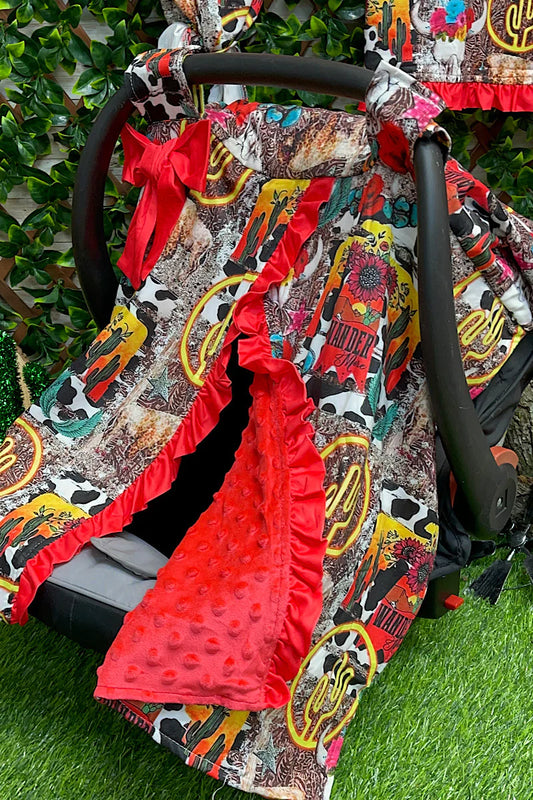 Car Seat Cover - Red Cow Thunderbird