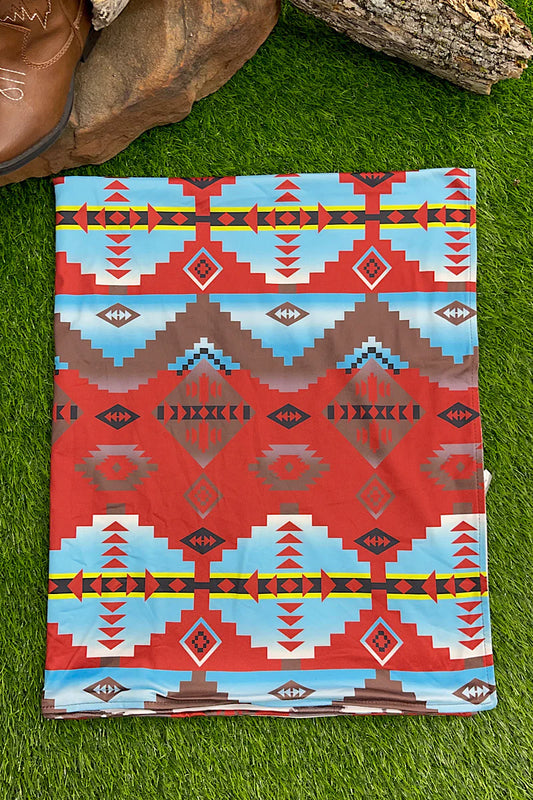 Baby Blanket - Aztec & Cow