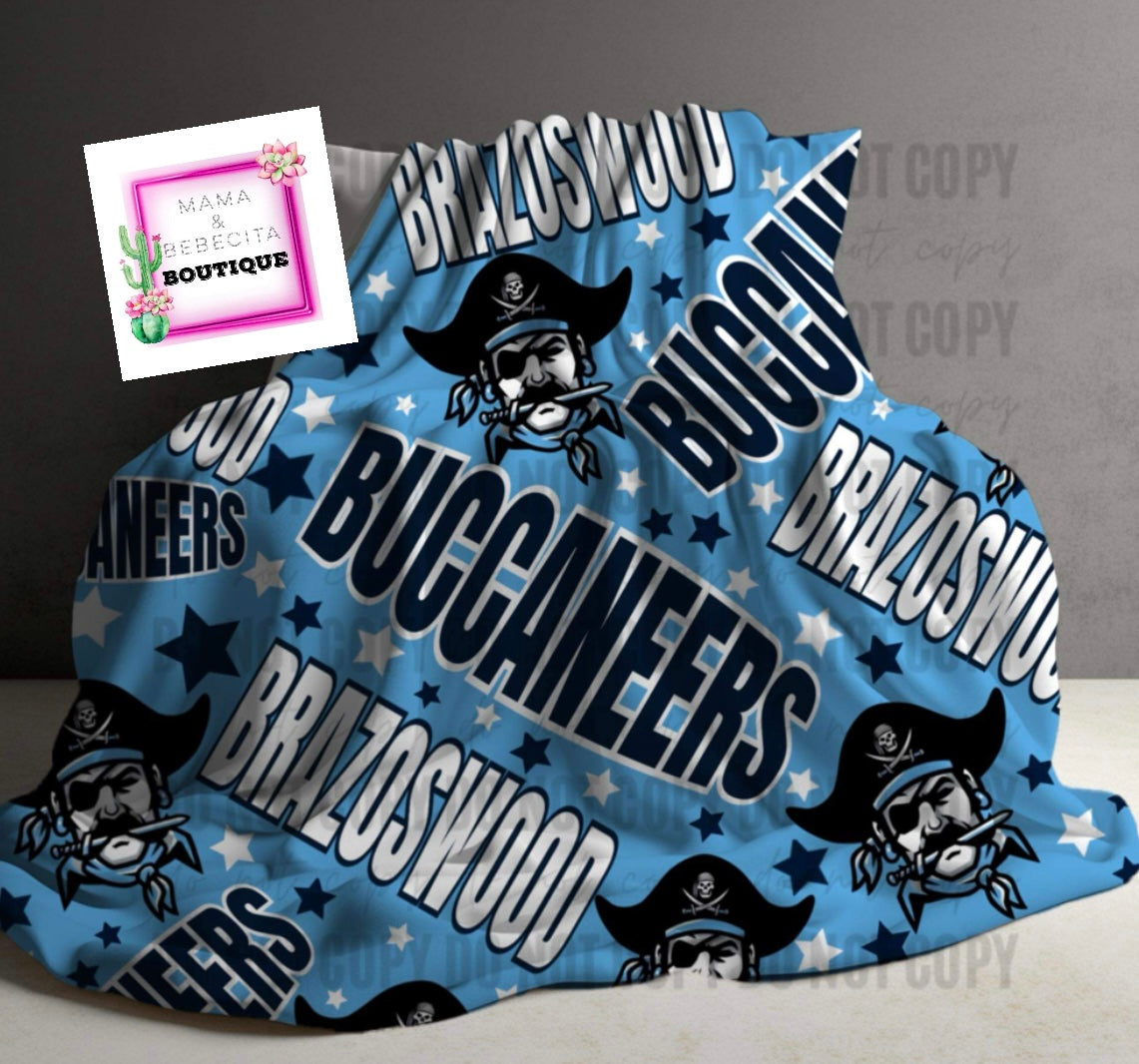 ❗️PRE-ORDER ❗️School Spirit Custom Blankets (2 SIZES TO CHOOSE FROM REFERENCE SIZE PREVIEW)