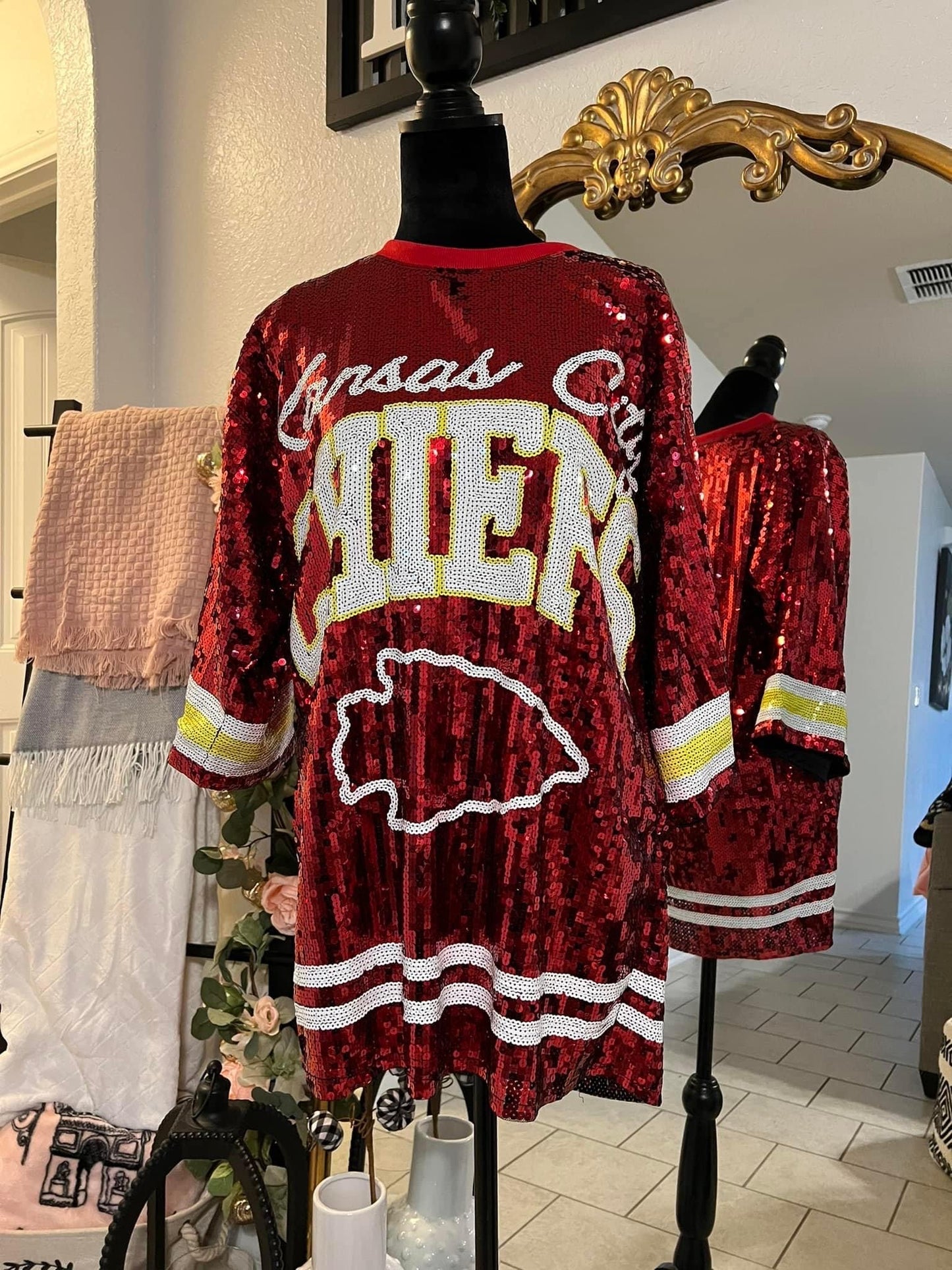 Kansas City Chiefs Sequin Dress (PRE-ORDER)