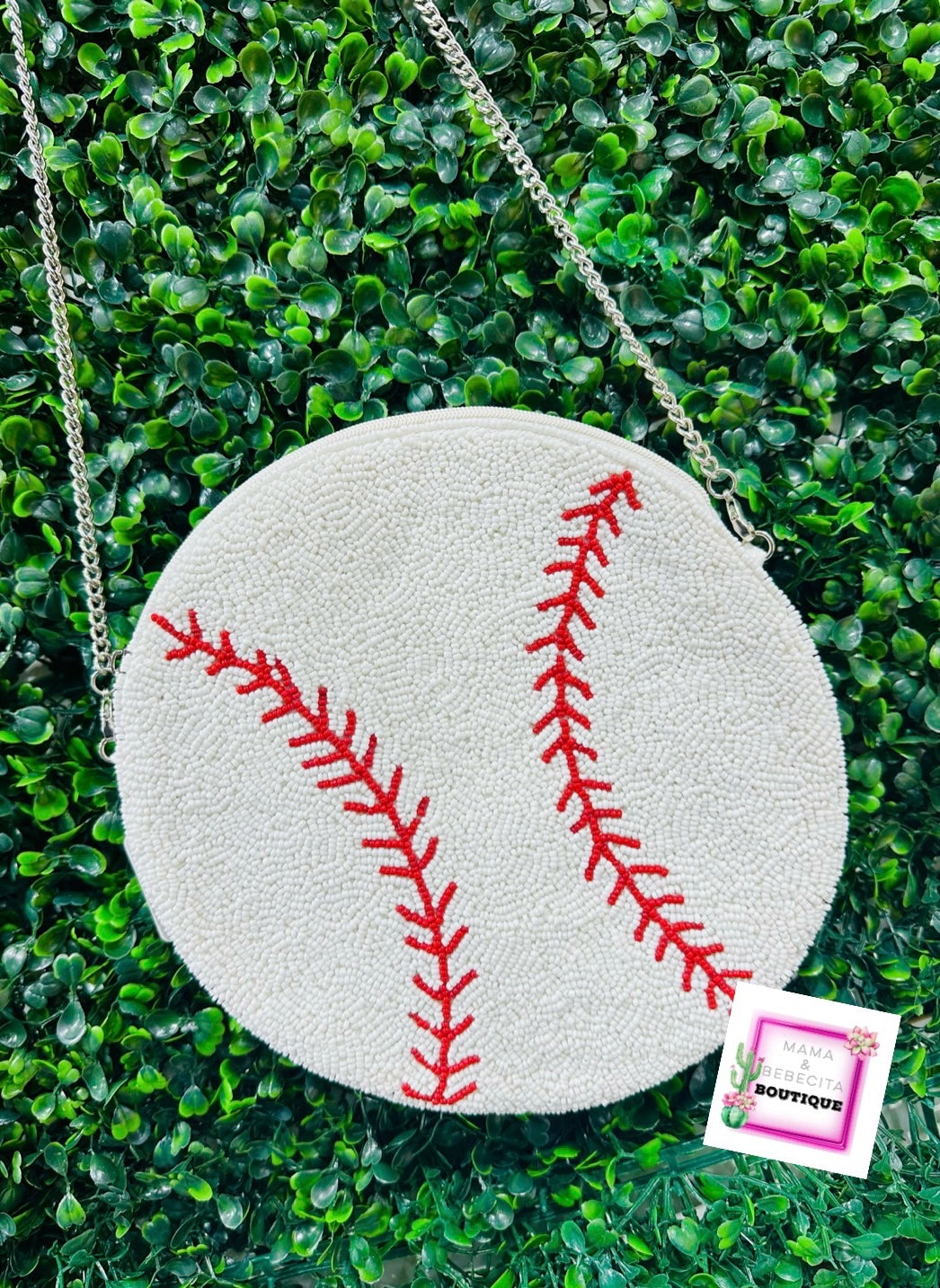 Baseball Beaded Purse