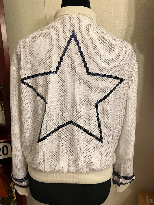 White Cowboys Sequin Jacket (Pre-Order)