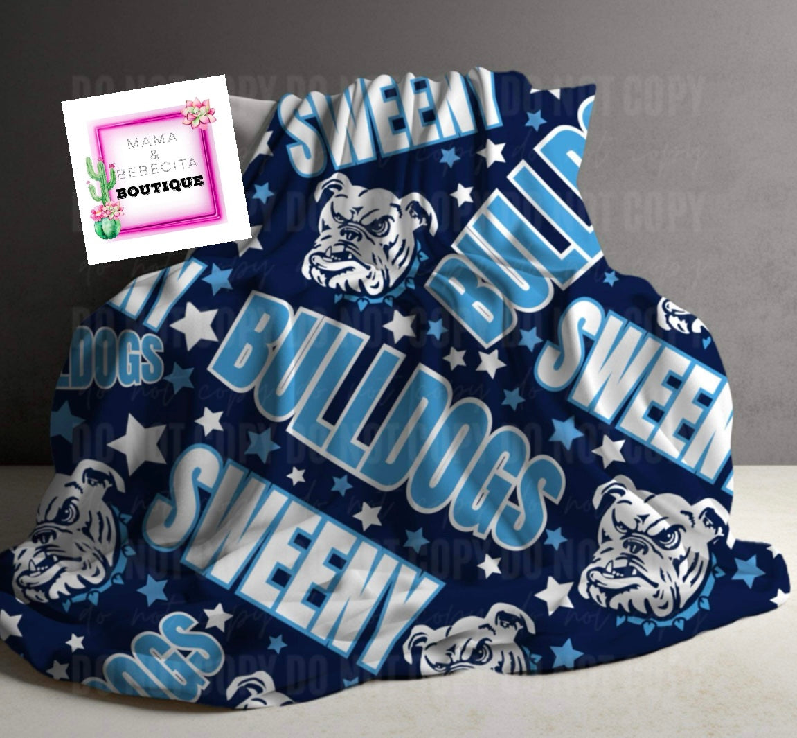 ❗️PRE-ORDER ❗️School Spirit Custom Blankets (2 SIZES TO CHOOSE FROM REFERENCE SIZE PREVIEW)