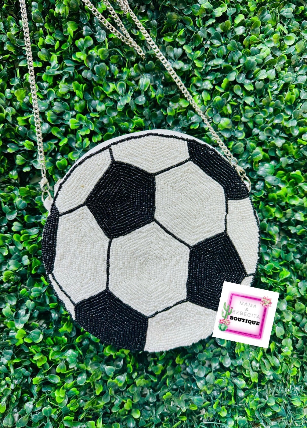 Soccer Beaded Purse