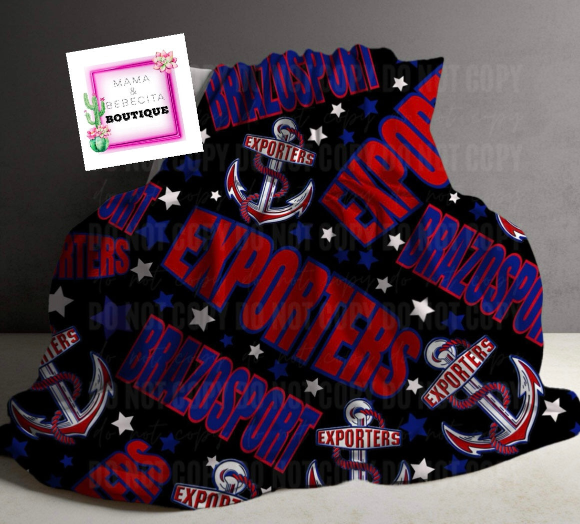 ❗️PRE-ORDER ❗️School Spirit Custom Blankets (2 SIZES TO CHOOSE FROM REFERENCE SIZE PREVIEW)