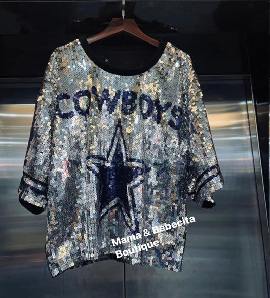 Cowboys Sequin Top (PRE-ORDER)