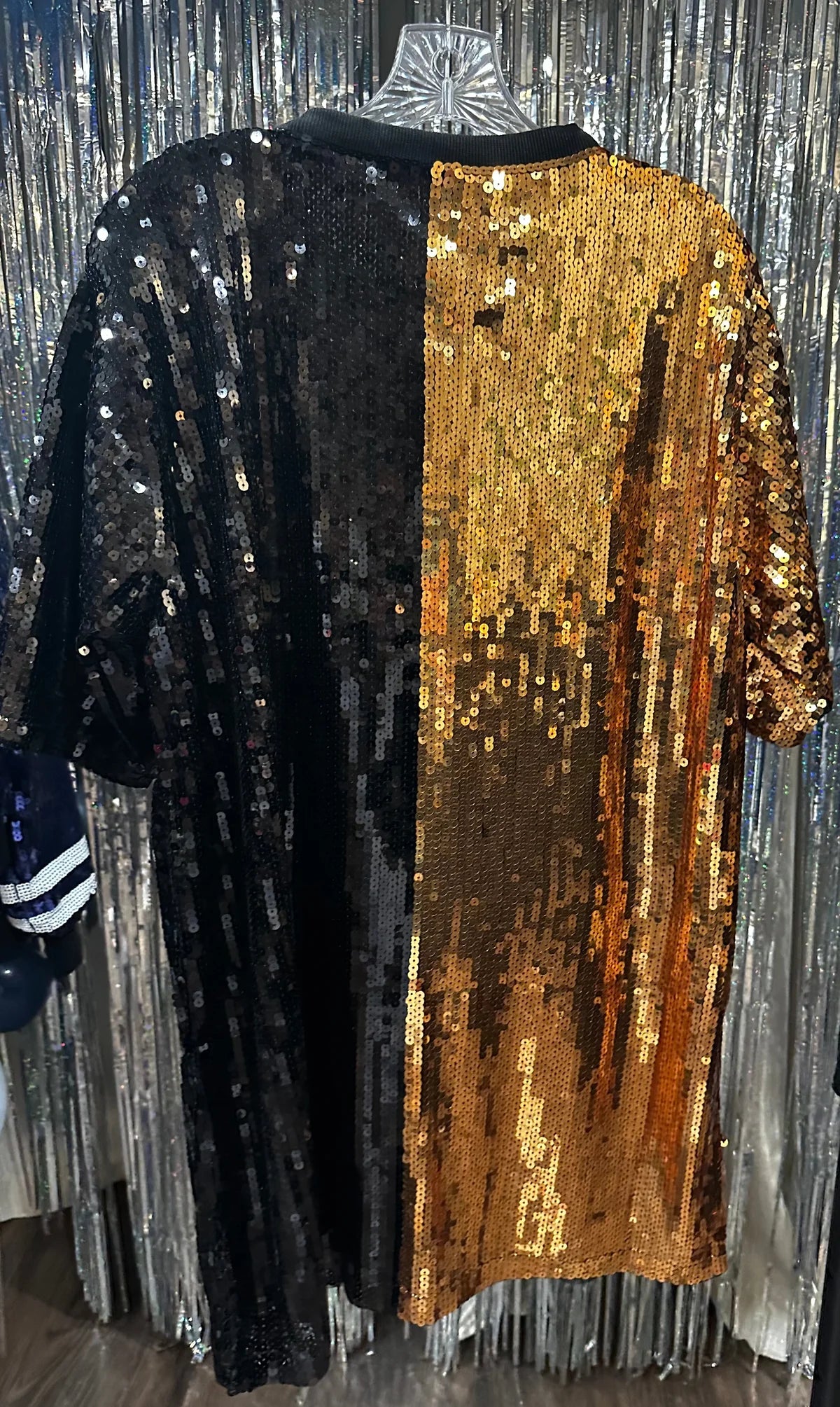 Saints Gold & Black Sequin Dress (PRE-ORDER)