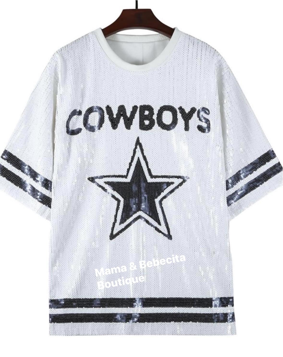 Cowboys White Sequin Dress (PRE-ORDER)