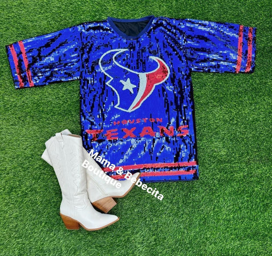 Texans Sequin Dress (PRE-ORDER)