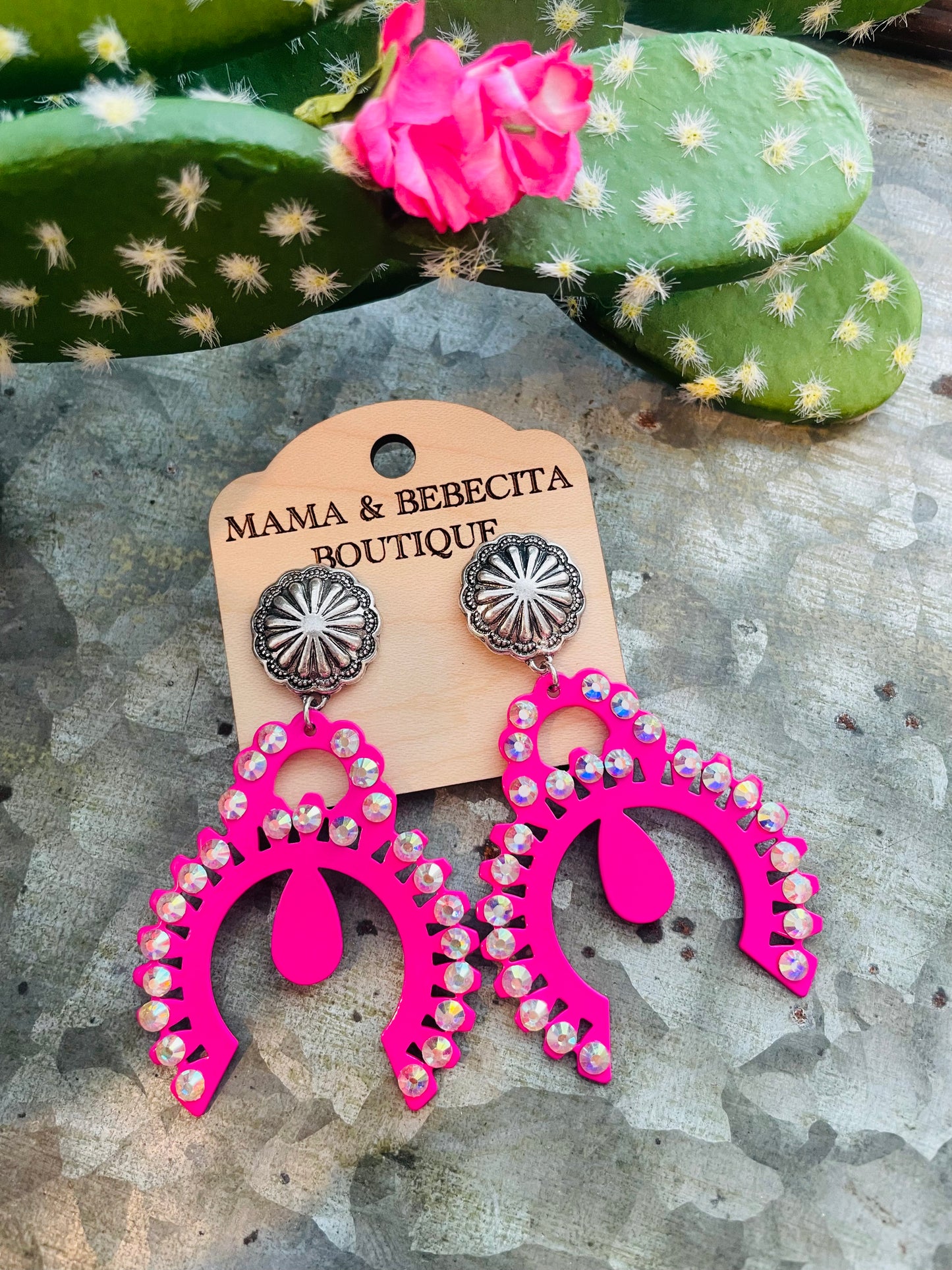 Fuchsia AB Earrings