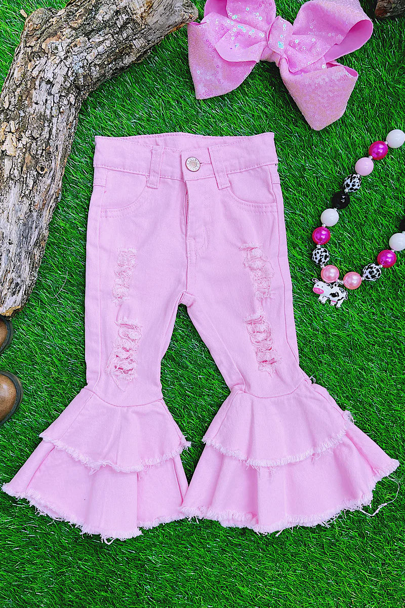 Light Pink Bell Bottoms