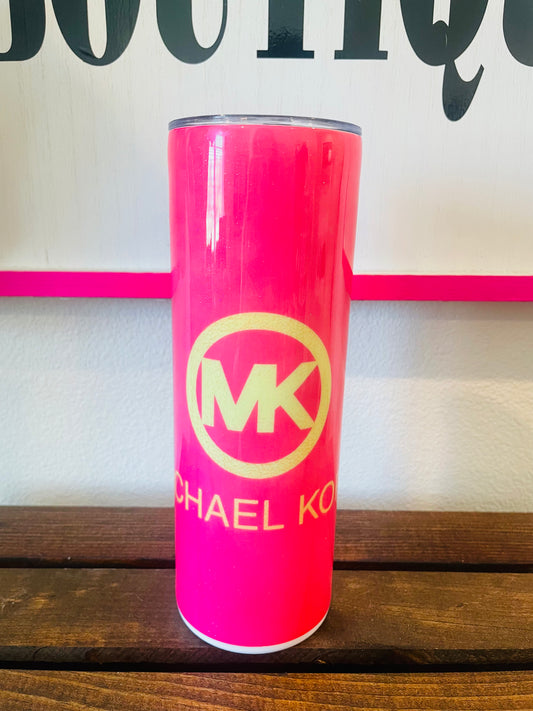 Pink Glitter Tumbler