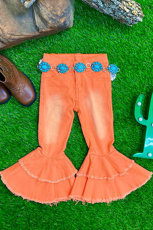 Orange Bell Bottoms