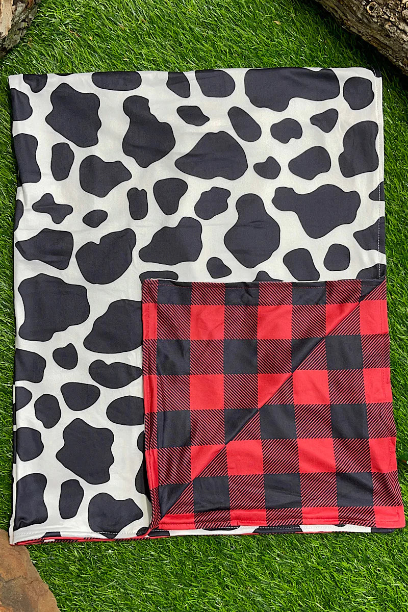 Baby Blanket - Cow & Red Buffalo