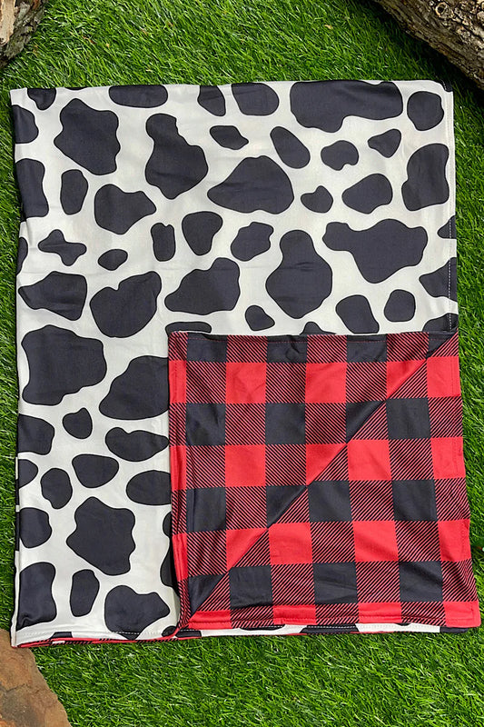 Baby Blanket - Cow & Red Buffalo