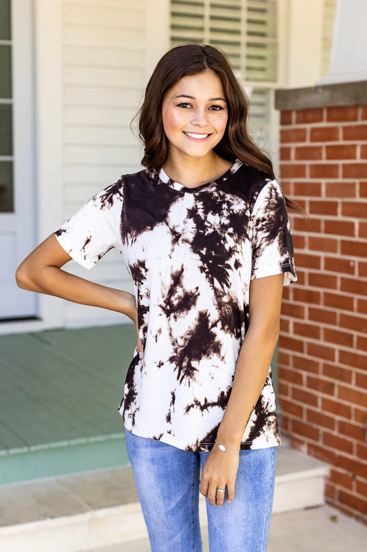 Cowhide Crew Neck Tee