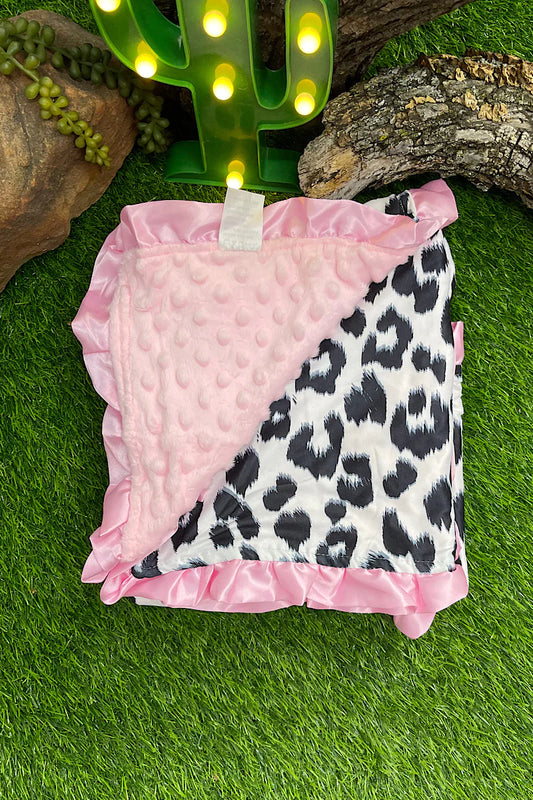 Baby Blanket - Mink Pink Cheetah