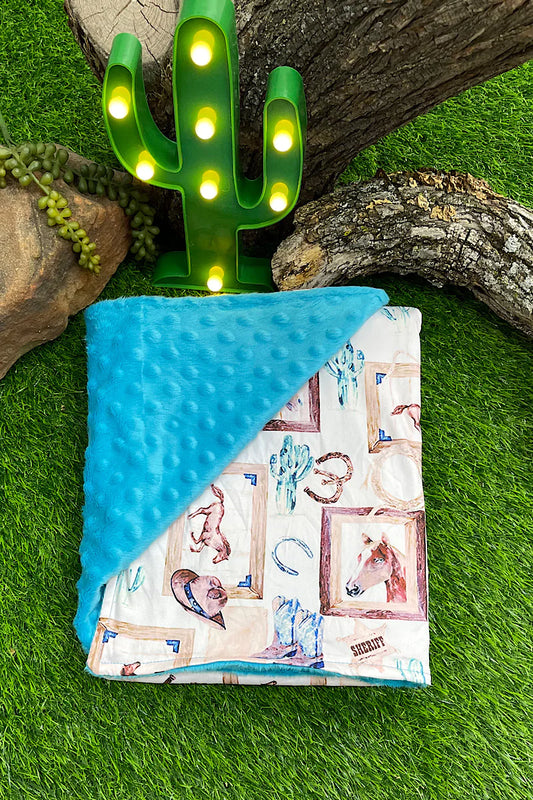 Baby Blanket - Mink TQ Cowboy