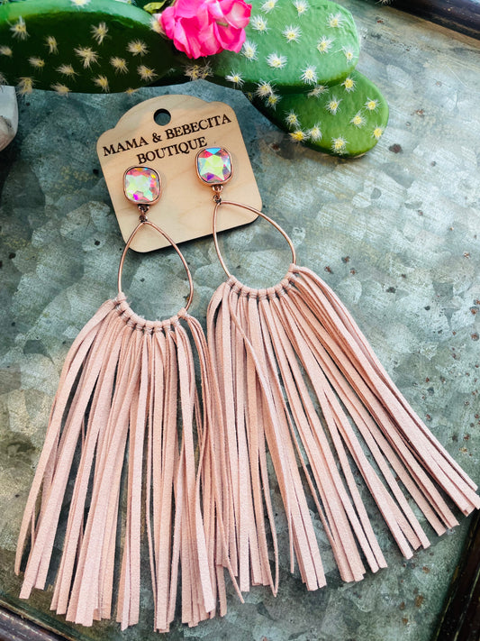 Blush Pink A/B Fringe