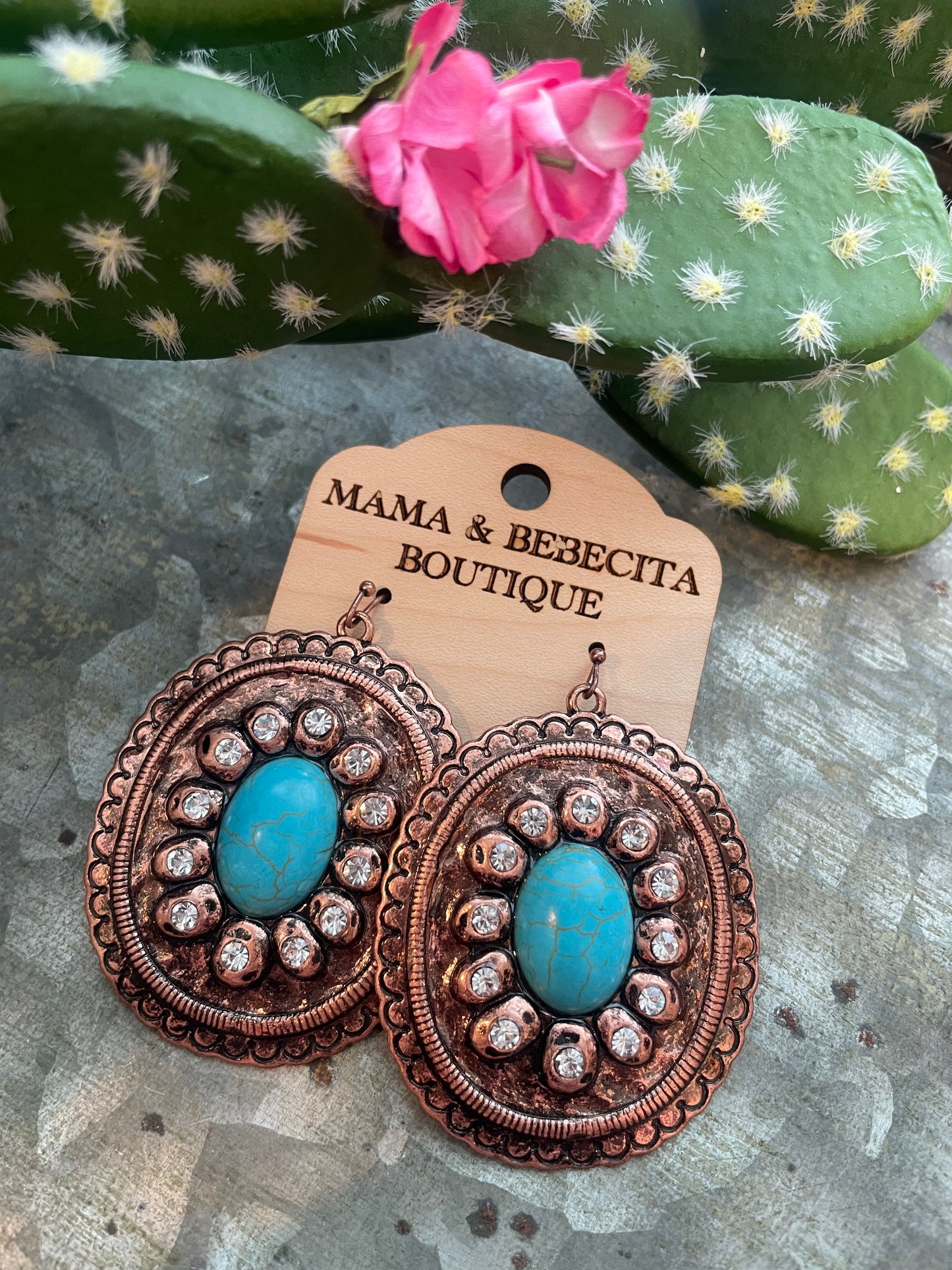 Copper/TQ Earrings