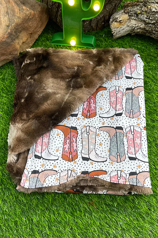 Baby Blanket - Pastel Cowgirl