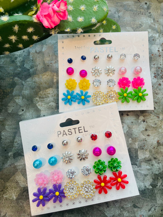 Multi Pack of Earrings (12 Pair)