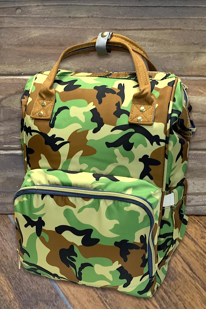Camo Bottled Insulated Diaper Bag