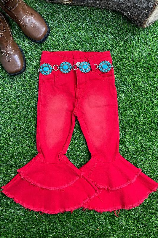 Red Bell Bottoms