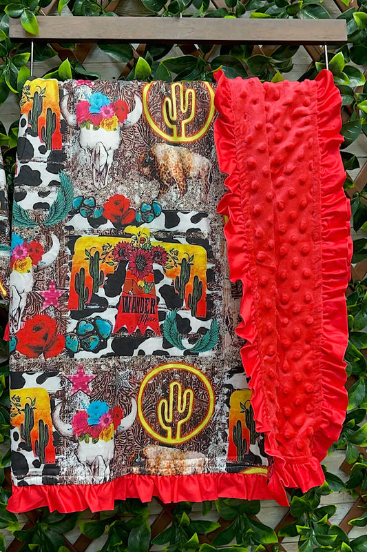 Baby Blanket - Red Cow Thunderbird