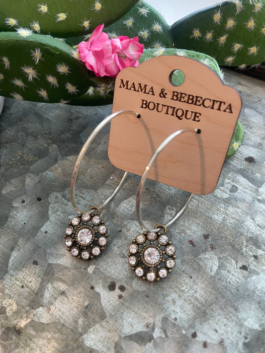 Silver Bling Earrings