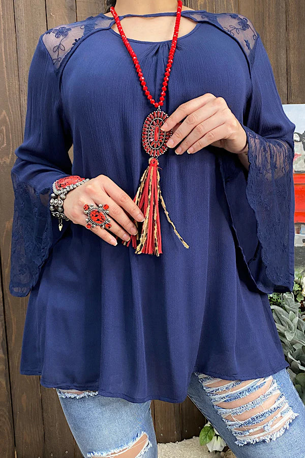 Navy Blue Top