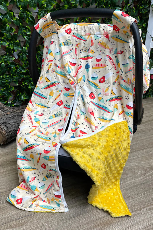 Car Seat Cover - Yellow Fisherman